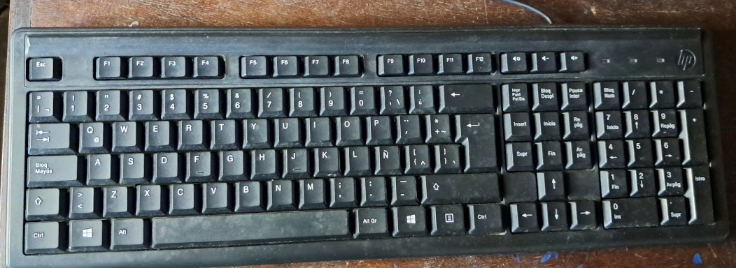 Teclado HP Original USB Español (Usado - Buen Estado)