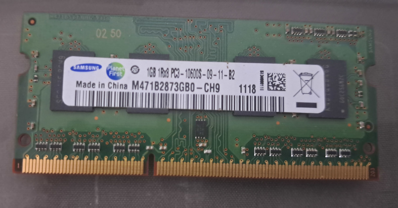 📡 Memoria RAM Samsung 1GB DDR3 para Laptop – 100% Funcional Precio Antes: $25,000 COP Precio Ahora: $10,000 COP