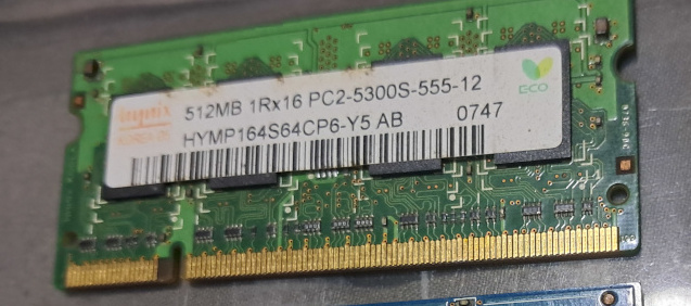 🚀 MEMORIA RAM DDR2 512 MB PARA PORTÁTIL - MARCA HYNIX